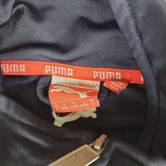 Puma Jacket Sweater Mens Large Dark Blue Full Zip‎ Performance Tech Golf - Picture 7 of 12